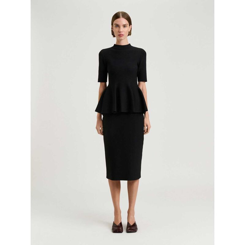 Veronika Maine Milano Knit Pencil Skirt image number 3